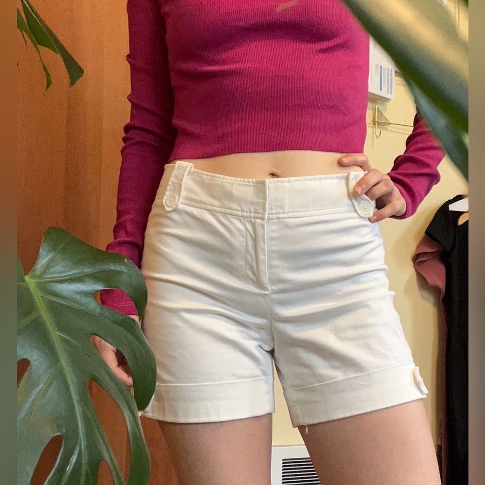 White House Black Market - Midrise Cotton Shorts